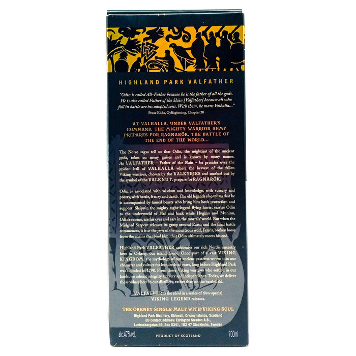 Highland Park Valfather Single Malt Scotch Whisky, 70cl, 47% ABV