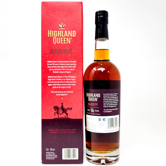 Highland Queen Majesty 14 Year Old Single Malt Scotch Whisky, 70cl, 40% ABV