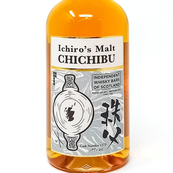 Ichiro's Malt Chichibu 2011 Independent Whisky Bars of Scotland Single Malt Japanese Whisky, 70cl, 50.5% ABV