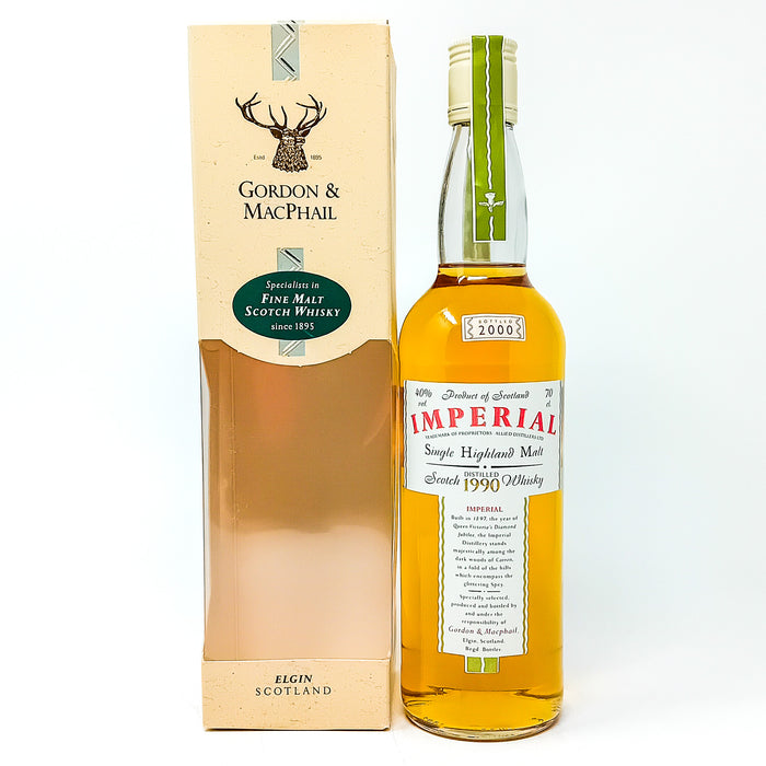 Imperial 1990 Gordon & MacPhail Single Malt Scotch Whisky, 70cl, 40% ABV