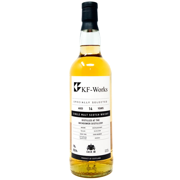 Inchgower 2008 14 Year Old KF-Works Cask 88  Single Malt Scotch Whisky, 70cl, 55.9% ABV