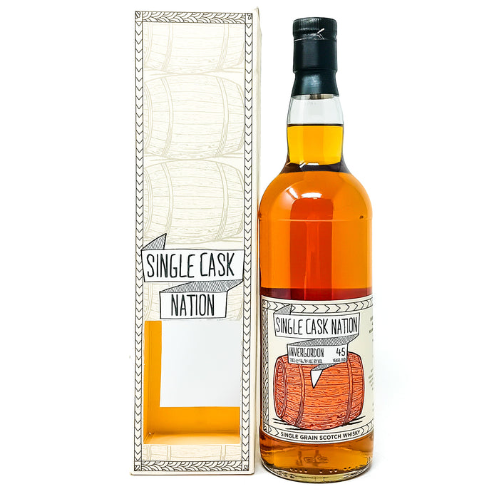 Invergordon 1974 45 Year Old Single Cask Nation Single Grain Scotch Whisky, 70cl, 46.9% ABV