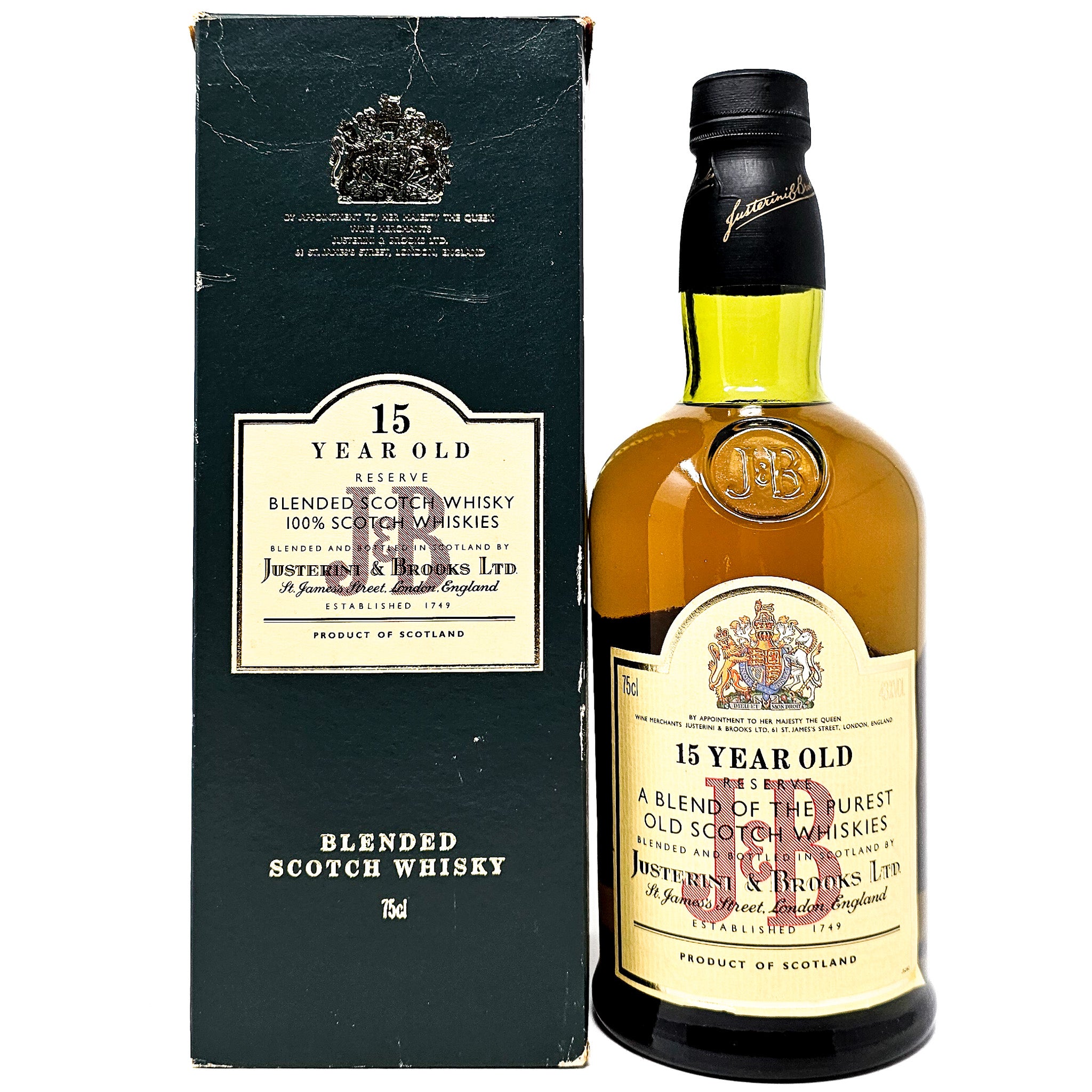 ウイスキー J&B RESERVE 15 YEARS OLD J&B 15 Year Old Reserve Blended Scotch Whisky