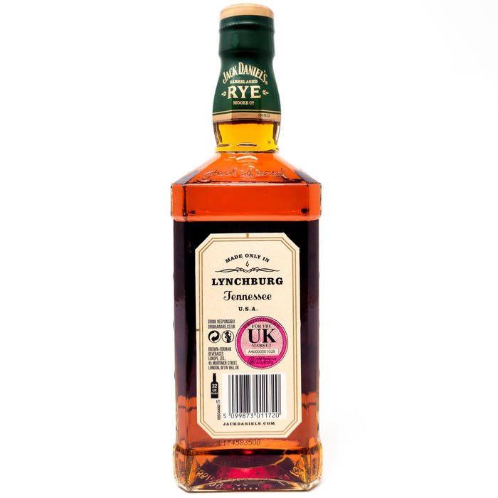 Jack Daniel's Tennessee Rye Whiskey, 70cl, 45% ABV