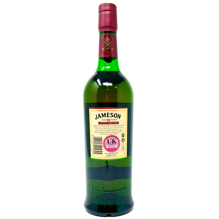 Jameson 12 Year Old Special Reserve Irish Whiskey, 70cl, 40% ABV