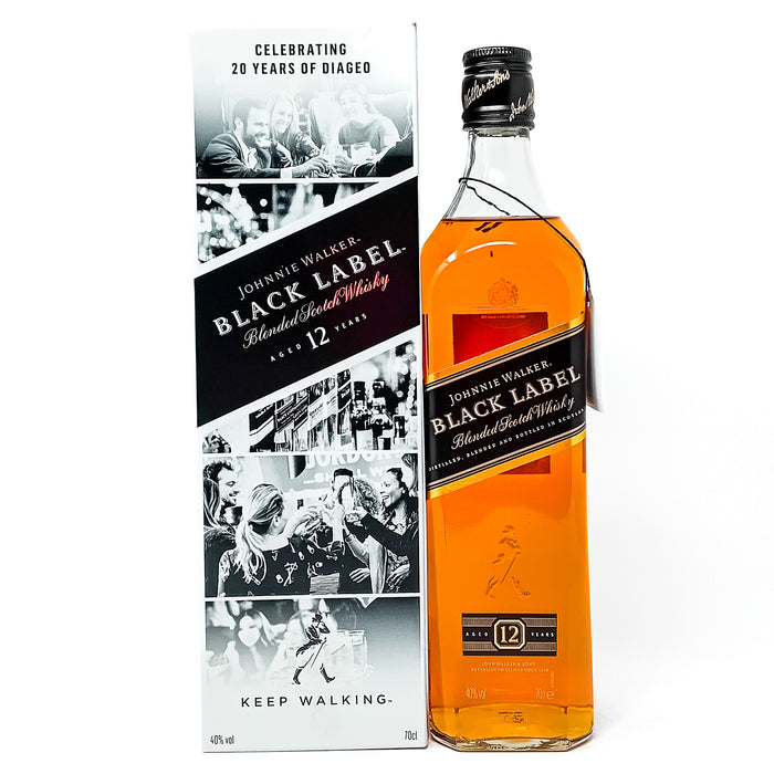 Johnnie Walker Black Label 12 Year Old 20 Years of Diageo Blended Scotch Whisky, 70cl, 40% ABV