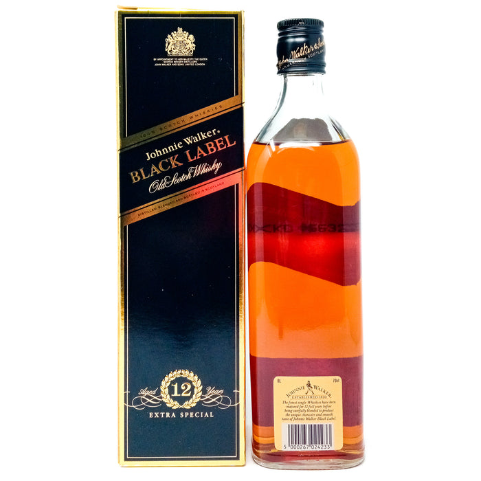 Johnnie Walker 12 Year Old Black Label Blended Scotch Whisky, 70cl, 40% ABV
