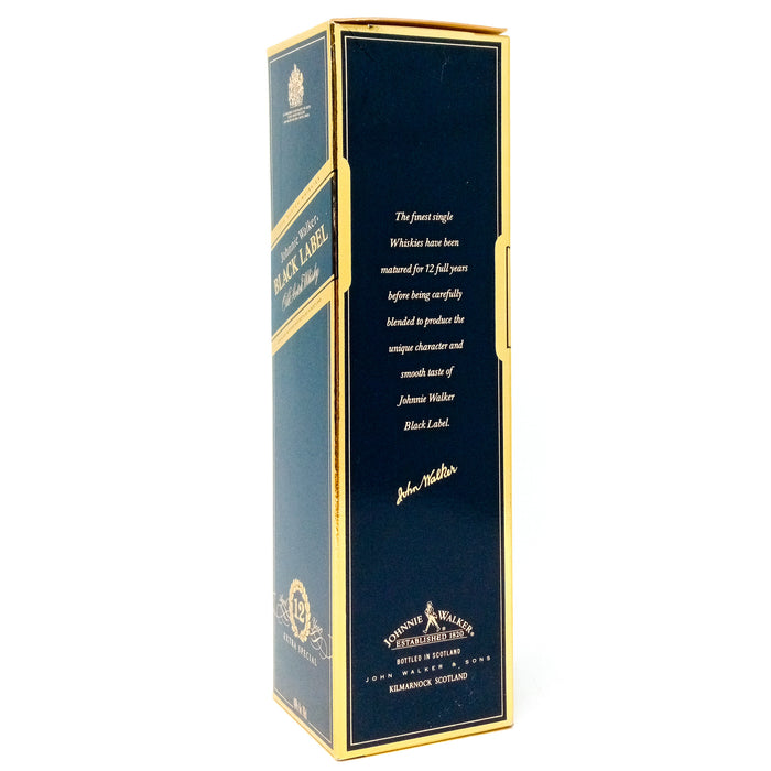 Johnnie Walker 12 Year Old Black Label Blended Scotch Whisky, 70cl, 40% ABV