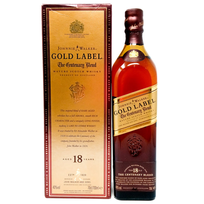 Johnnie Walker 18 Year Old Gold Label The Centenary Blend Scotch Whisky, 70cl, 40% ABV