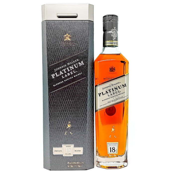 Johnnie Walker Platinum Label 18 Year Old Blended Scotch Whisky, 70cl, 40% ABV