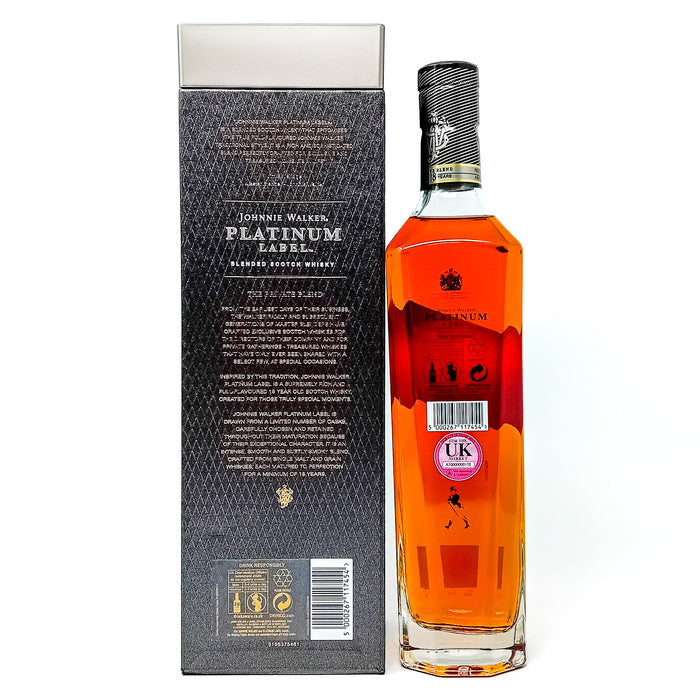 Johnnie Walker Platinum Label 18 Year Old Blended Scotch Whisky, 70cl, 40% ABV