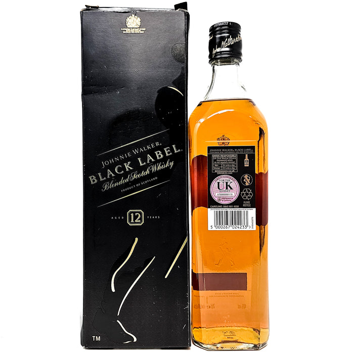 Johnnie Walker 12 Year Old Black Label Blended Scotch Whisky, 70cl, 40% ABV