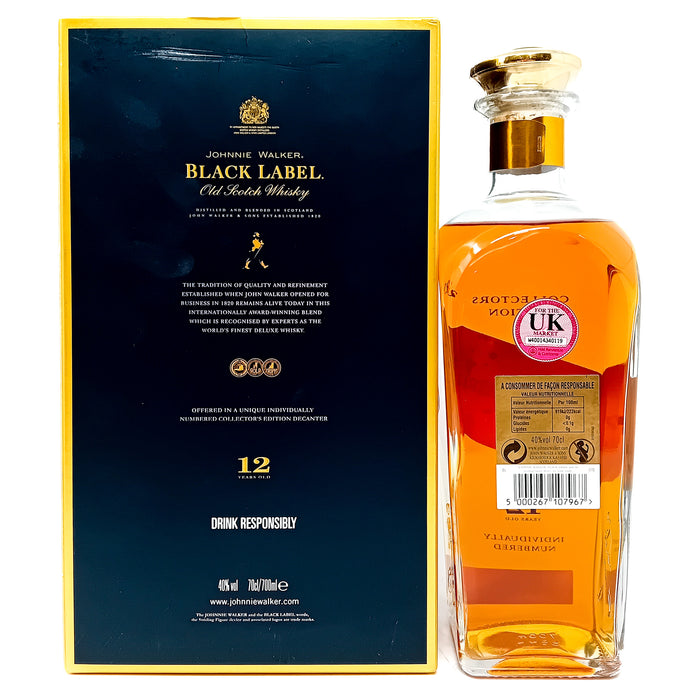 Johnnie Walker Black Label Collectors Edition Blended Scotch Whisky, 70cl, 40% ABV