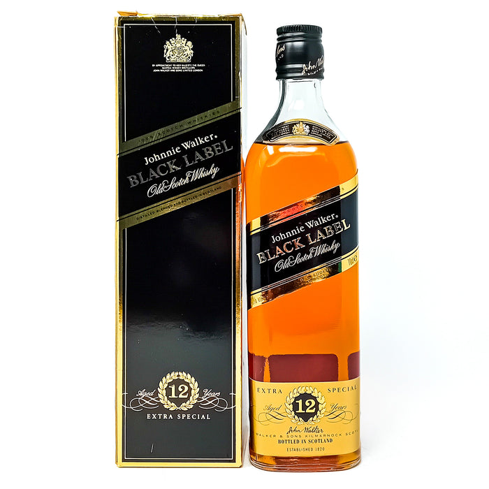 Johnnie Walker 12 Year Old Black Label Blended Scotch Whisky, 70cl, 40% ABV