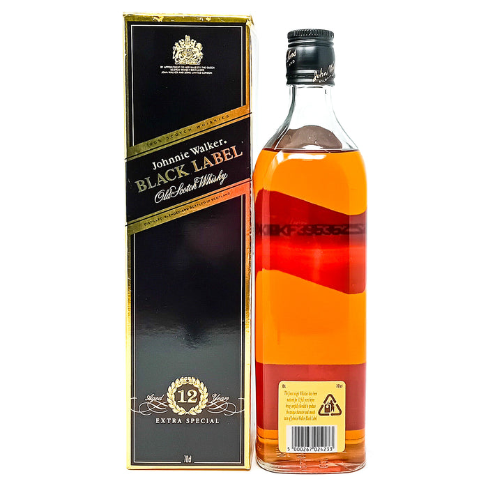 Johnnie Walker 12 Year Old Black Label Blended Scotch Whisky, 70cl, 40% ABV