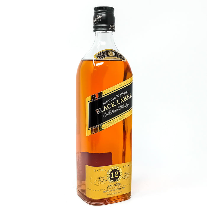Johnnie Walker 12 Year Old Black Label Blended Scotch Whisky, 70cl, 40% ABV