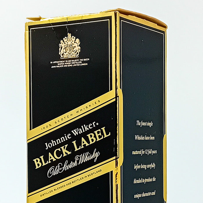 Johnnie Walker 12 Year Old Black Label Blended Scotch Whisky, 70cl, 40% ABV