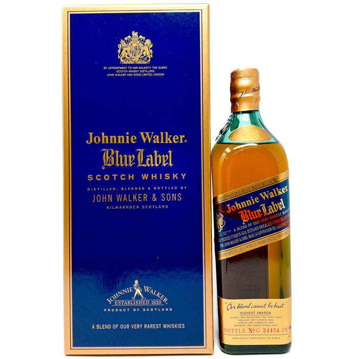 Johnnie Walker Blue Label Old Style Blended Scotch Whisky, 75cl, 43% ABV