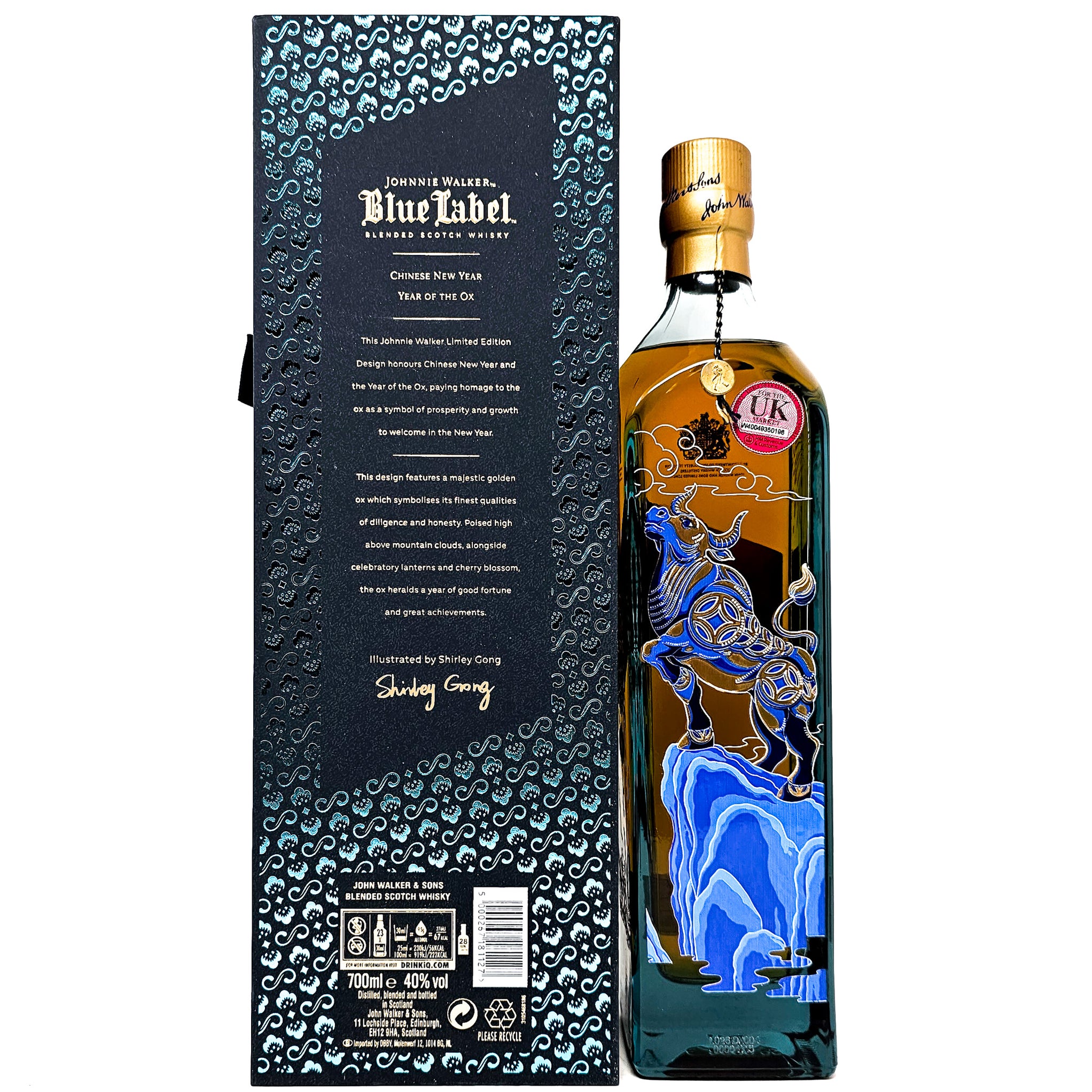 Johnnie Walker Blue Label Year of the Ox Blended Scotch Whisky, 70cl,