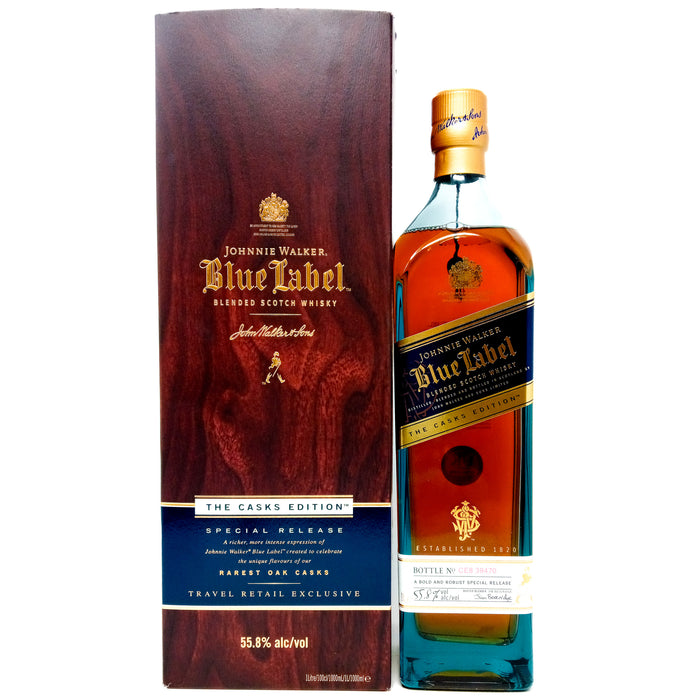Johnnie Walker Blue Label The Casks Edition Blended Scotch Whisky, 1L, 55.8% ABV