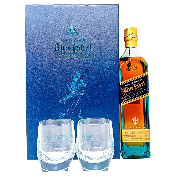 Johnnie Walker Blue Label Limited Edition Design Gift Pack Blended Scotch Whisky, 70cl, 40% ABV