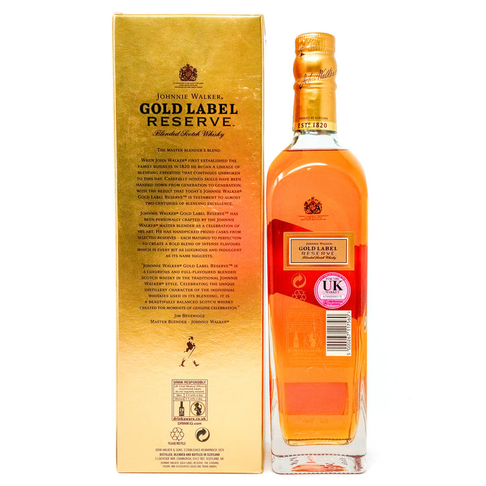 Johnnie Walker Gold Label Reserve Blended Scotch Whisky, 70cl, 40% ABV