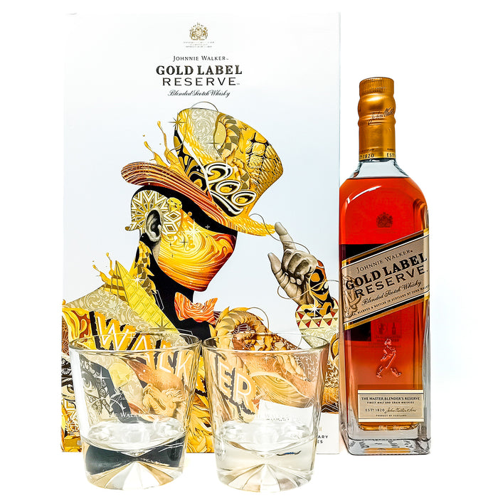 Johnnie Walker Gold Label Reserve Gift Pack Blended Scotch Whisky, 70cl, 40% ABV