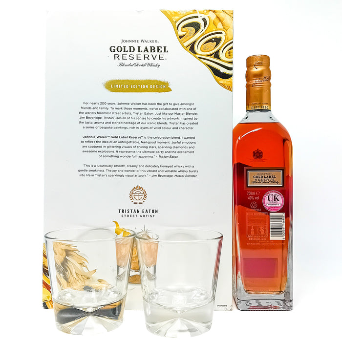 Johnnie Walker Gold Label Reserve Gift Pack Blended Scotch Whisky, 70cl, 40% ABV