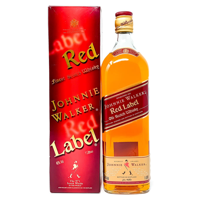 Johnnie Walker Red Label Blended Scotch Whisky, 1L, 40% ABV