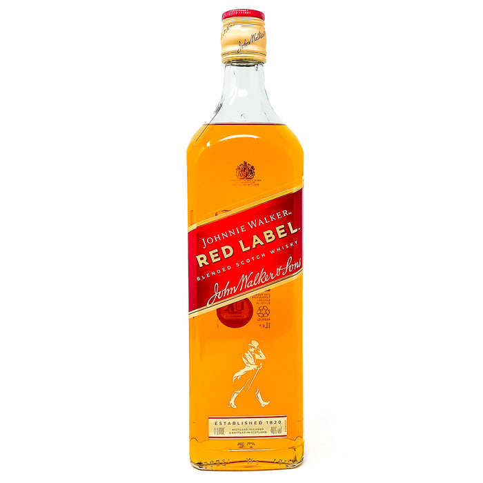 Johnnie Walker Red Label Blended Scotch Whisky, 1L, 40% ABV