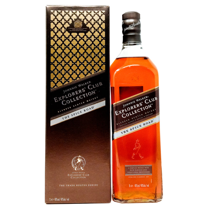 Johnnie Walker Explorers Club The Spice Road Blended Scotch Whisky, 1L, 40% ABV