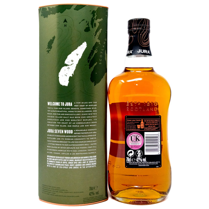Jura Seven Wood Single Malt Scotch Whisky, 70cl, 42% ABV