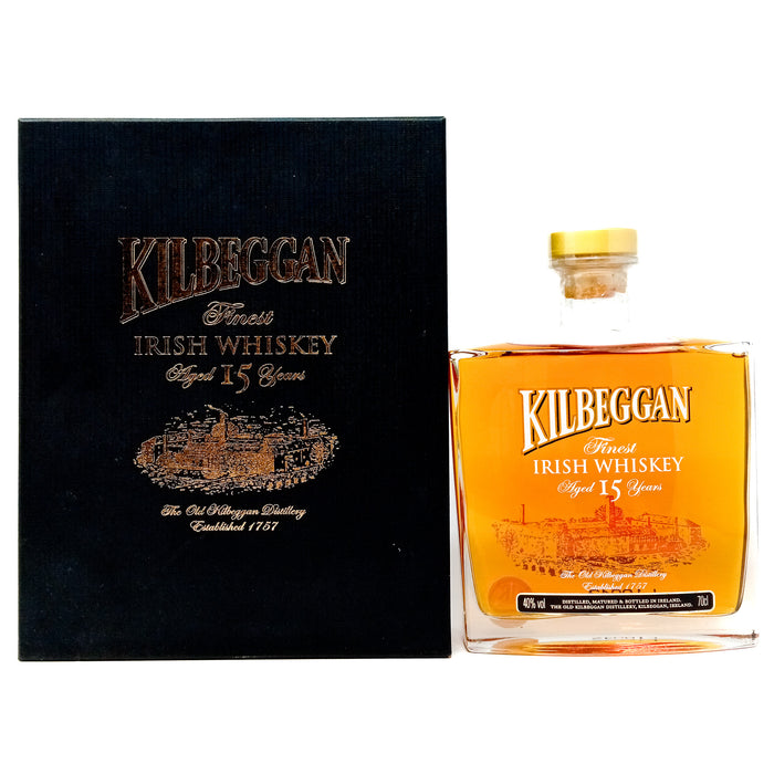Kilbeggan 15 Year Old Irish Whiskey, 70cl, 40% ABV