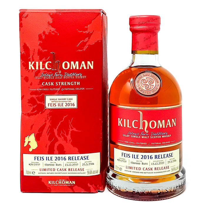 Kilchoman Feis Ile 2016 Limited Cask Release Single Malt Scotch Whisky, 70cl, 56.6% ABV