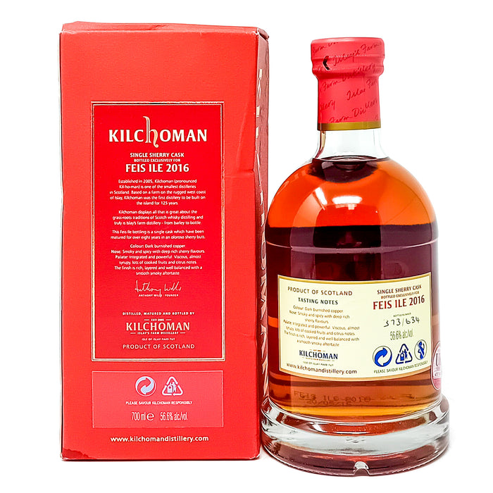 Kilchoman Feis Ile 2016 Limited Cask Release Single Malt Scotch Whisky, 70cl, 56.6% ABV