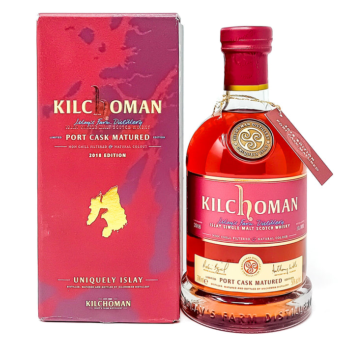 Kilchoman Port Cask Matured 2018 Edition Single Malt Scotch Whisky, 70cl, 50% ABV