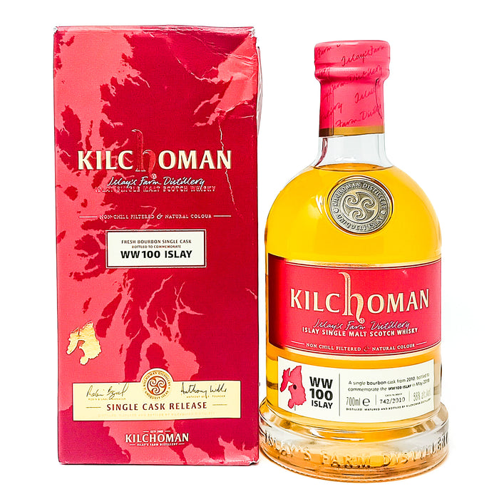 Kilchoman WW100 Islay Single Malt Scotch Whisky, 70cl, 58% ABV