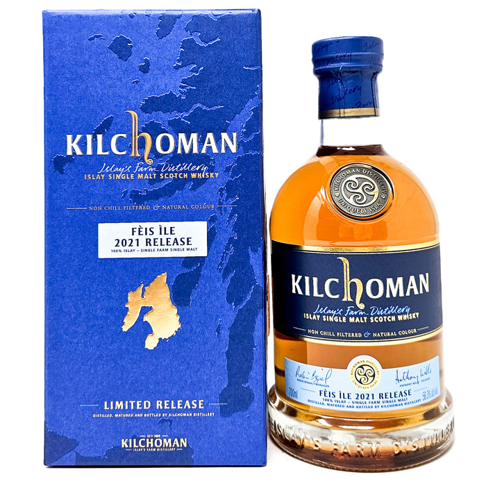 Kilchoman 100% Islay Feis Ile 2021 Single Malt Scotch Whisky, 70cl, 56.3% ABV