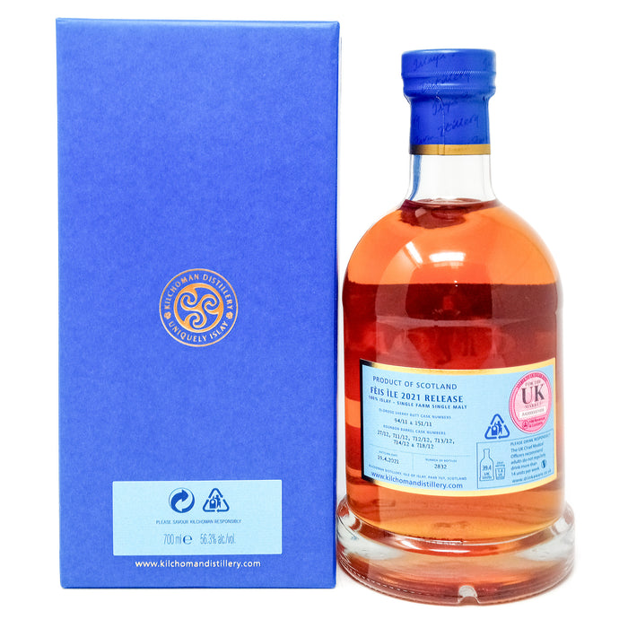 Kilchoman 100% Islay Feis Ile 2021 Single Malt Scotch Whisky, 70cl, 56.3% ABV