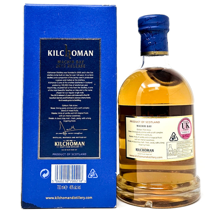 Kilchoman Machir Bay 2012 Release Single Malt Scotch Whisky, 70cl, 46% ABV