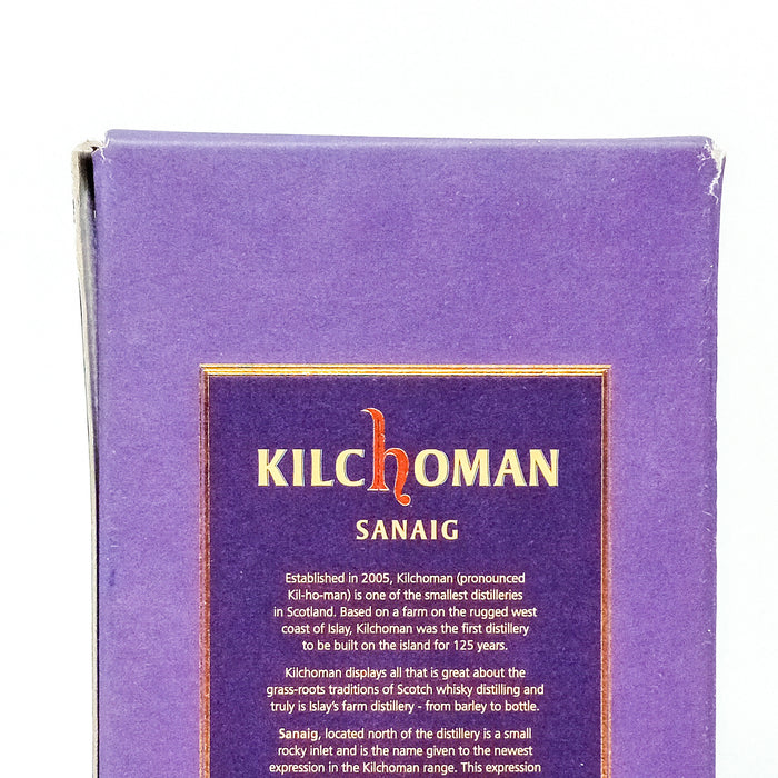 Kilchoman Sanaig Single Malt Scotch Whisky, 70cl, 46% ABV