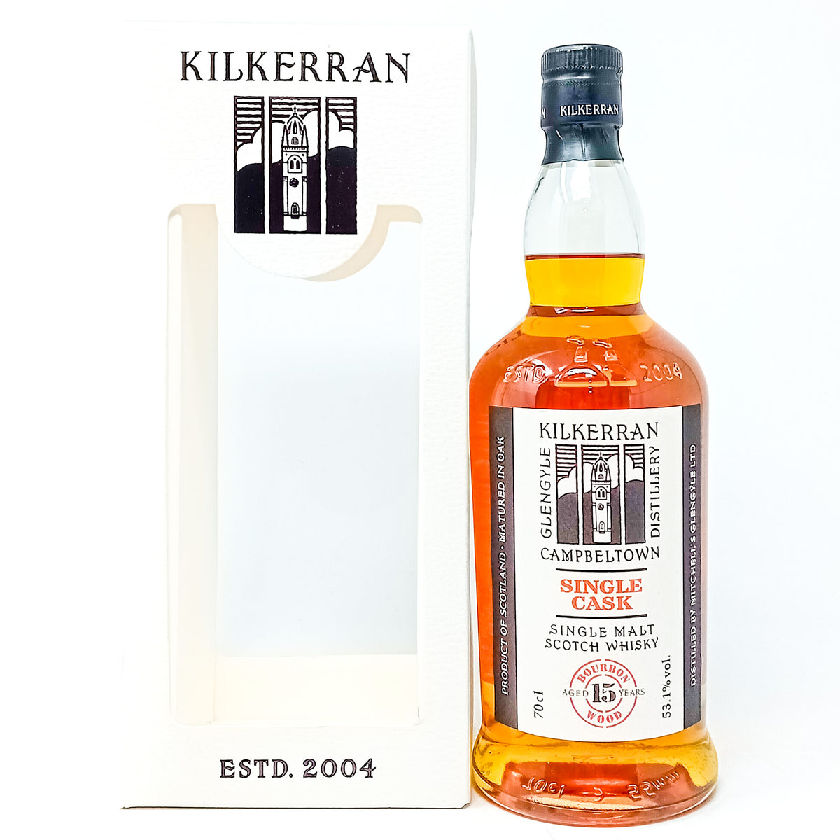 Kilkerran 2004 15 Year Old Single Bourbon Cask 15th Anniversary Single