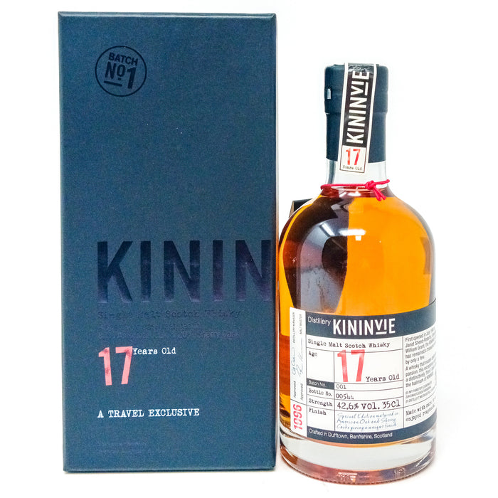 Kininvie 1996 17 Year Old Batch #001 Single Malt Scotch Whisky, Half Bottle, 35cl, 42.6% ABV