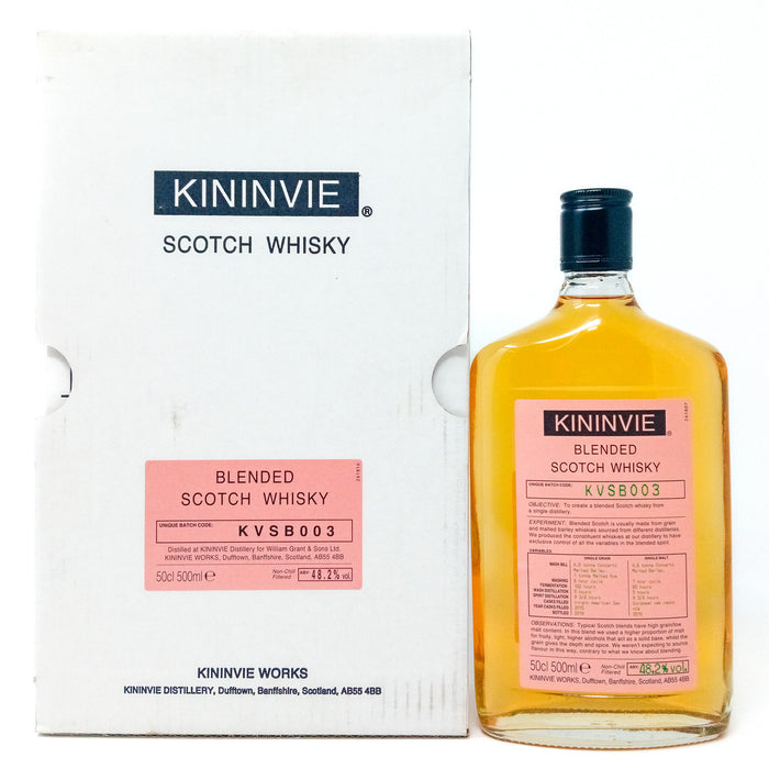 Kininvie Works 2015 Batch KVSB003 Blended Scotch Whisky, 50cl, 48.2% ABV