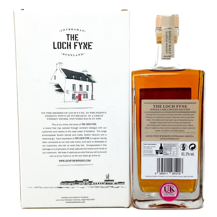 Knockdhu 12 Year Old Loch Fyne Single Malt Scotch Whisky, 50cl, 57% ABV