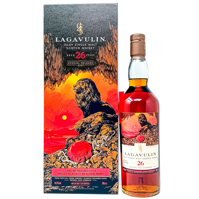 Lagavulin 26 Year Old ‘The Lion’s Jewel’ 2021 Special Release Single Malt Scotch Whisky, 70cl, 44.2% ABV