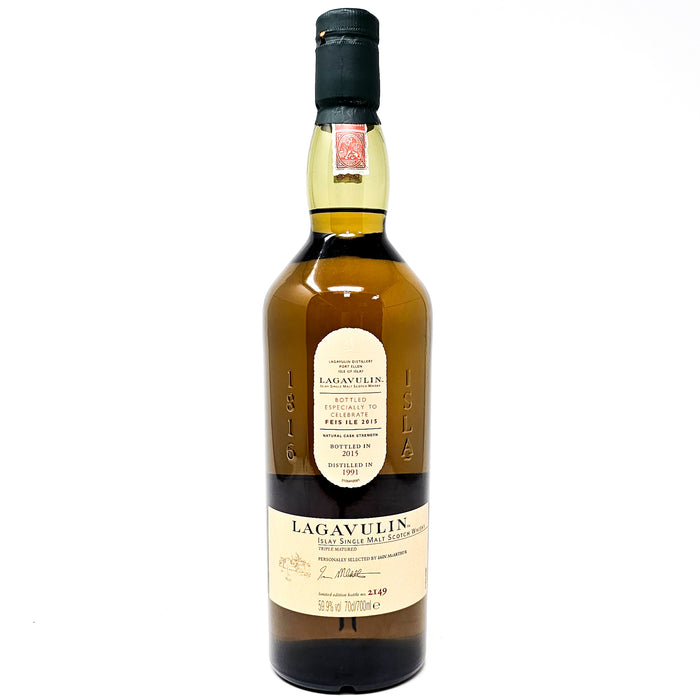 Lagavulin 1991 Cask Strength 24 Year Old Feis Ile 2015 Single Malt Scotch Whisky, 70cl, 59.9% ABV