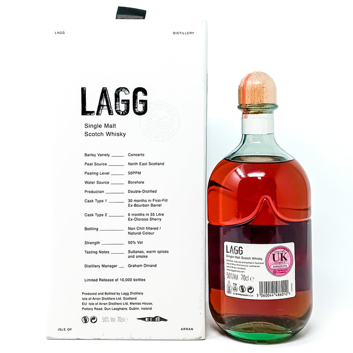 Lagg Inaugural Release Batch #2 Single Malt Scotch Whisky, 70cl, 50% ABV