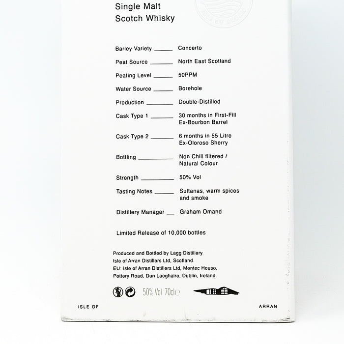 Lagg Inaugural Release Batch #2 Single Malt Scotch Whisky, 70cl, 50% ABV