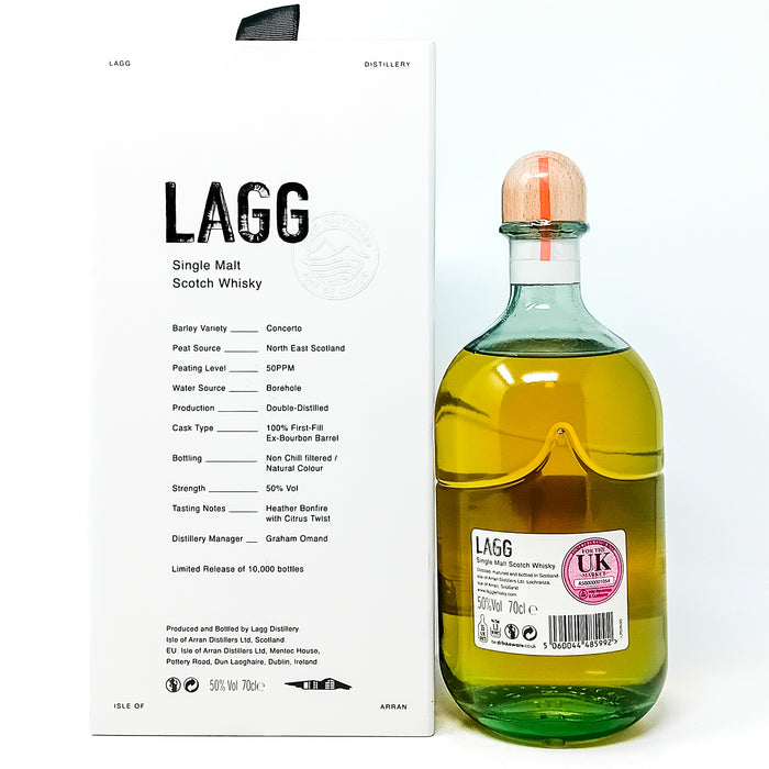 Lagg Inaugural Release Batch #1 Single Malt Scotch Whisky, 70cl, 50% ABV